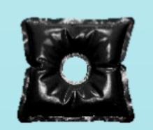 ALMOHADILLA DE GEL CODO/TALÓN 19x19 CM CUADRADA (Colores varios)