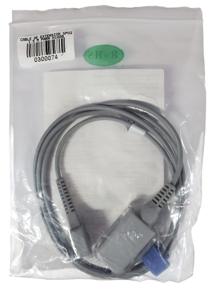 CABLE DE EXTENSION SPO2, 1.5 M PARA H100B