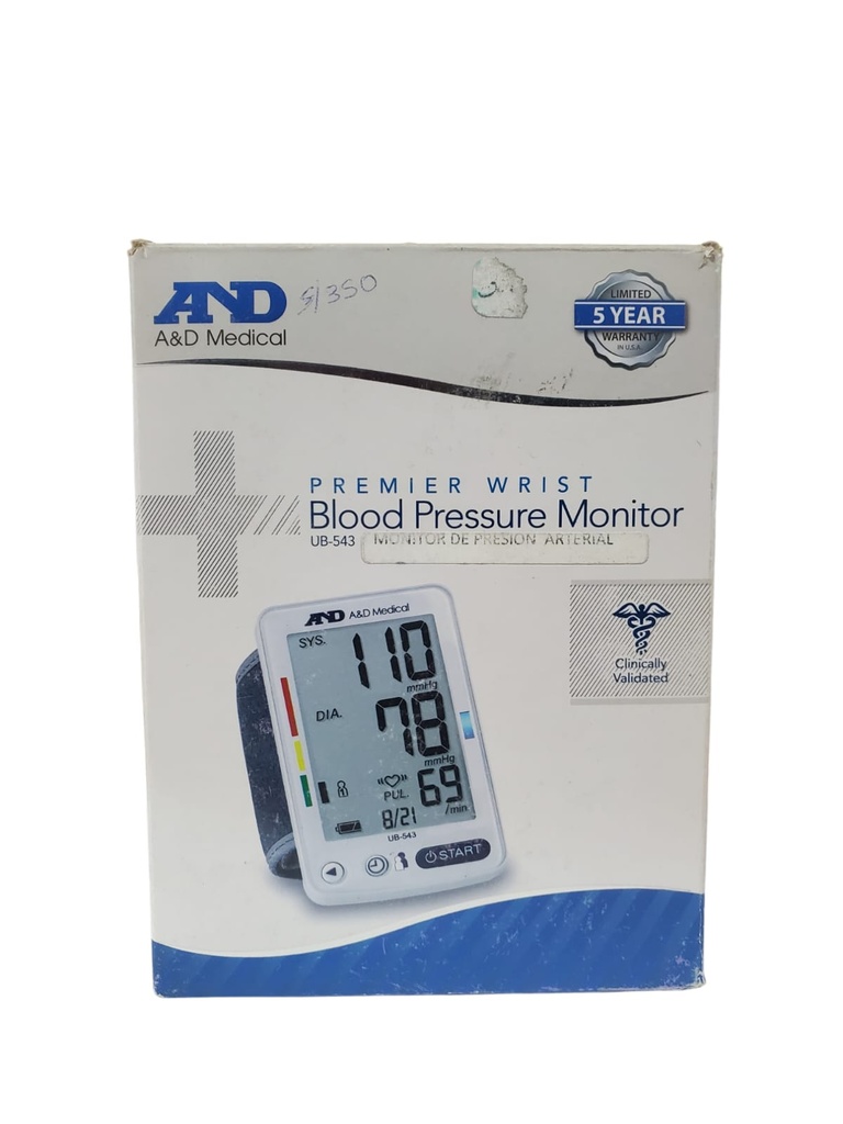MONITOR DE PRESION ARTERIAL DE MUÑECA UB-543