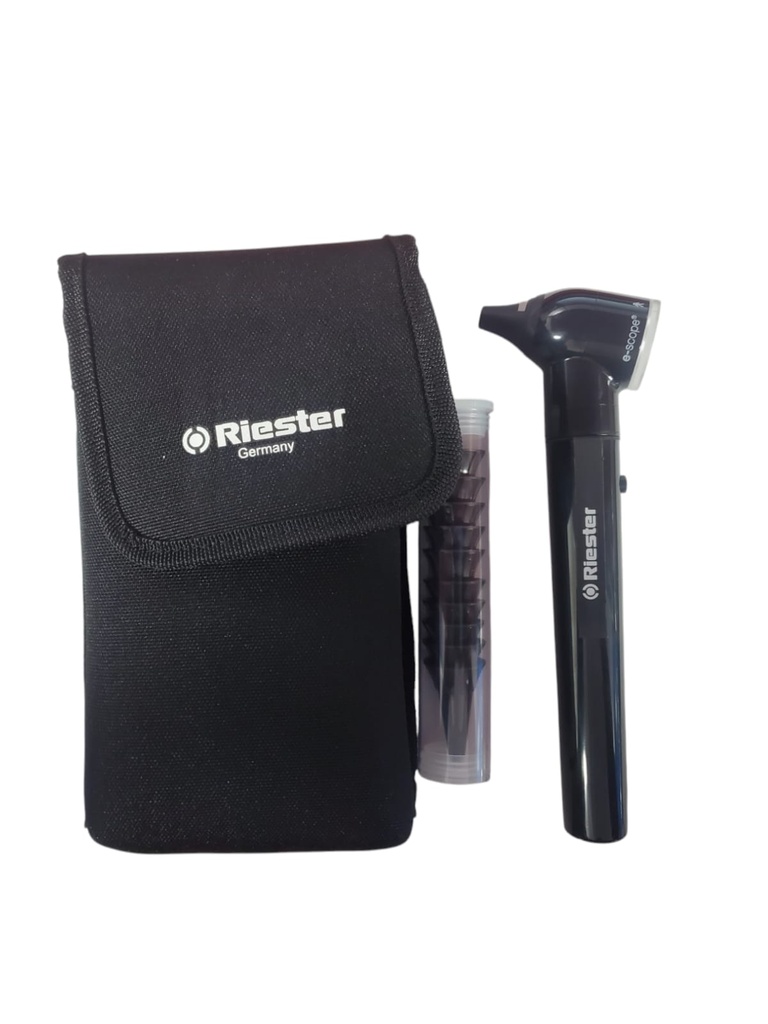 OTOSCOPIO E-SCOPE VACIO 2.7 NEGRO E/LONA RIESTER 2101-200