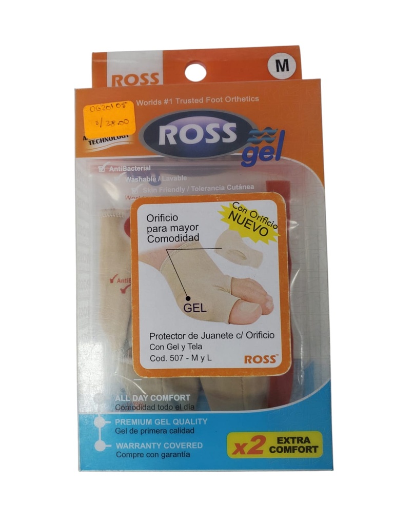 PROTEC. JUANETE C/ORIFICIO GEL/TELA 507 M