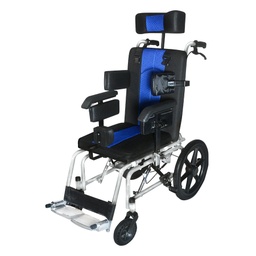 SILLA DE RUEDAS NEUROLÓGICA - ADULTO-TELA TRANSPIR.-LL.GRUESAS-REPOS.AL-INCL.MESA