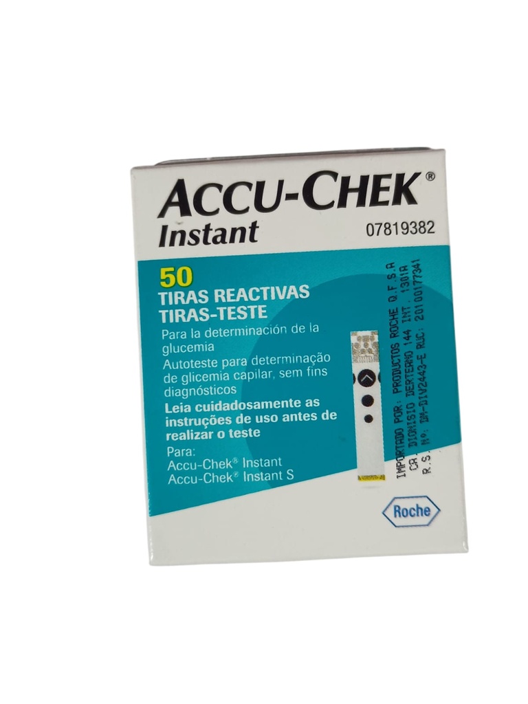 TIRAS REACTIVAS ACCU-CHEK INSTANT X 50 UNID.
