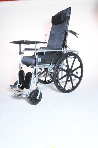 [0210188] SILLA DE RUEDAS 5 EN EL -HIDRAUL-LL.GRUESAS TODO TERRENO -DOBLE CRUC- MESA ABS-REPOS.ALUM.