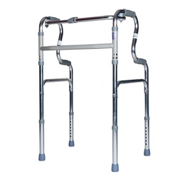 [0210115] ANDADOR DE ALUMINIO MATE DOBLE PUNTO DE APOYO S/RDS C/MCP