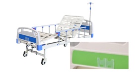 [0890018] CAMA CLÍNICA IMP. - MANUAL DE 2 FUNC.-COLOR VERDE- INCLUYE: VAR. PORTASU