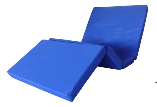 [0450039] COLCHÓN P/CAMA 1 PLAZA X 5 PULG. ARTICULABLE EN 4 CUERPOS F-250 (AZUL CIELO) SIN MARCA