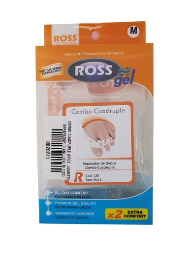 [0020241] COMBO CUADRUPLE (PROT. JUANETE, SEPARADOR, 3 ANILLOS) M (120)