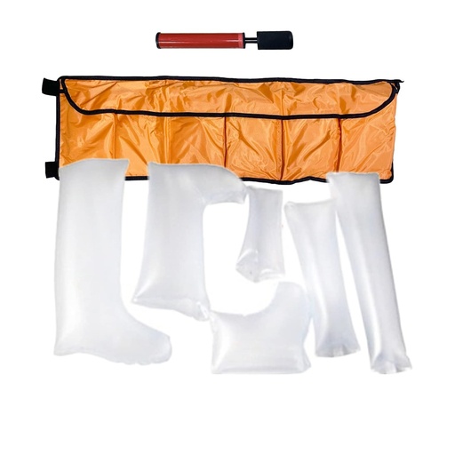 [0810052] KIT DE FERULAS INFLABLES FIRST AID MALETIN ROJO