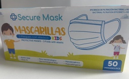[0131006] MASCARILLAS 3 PLIEGUES - PEDIÁTRICAS - DISEÑO GATITOS / CAJA X 50 UNID.