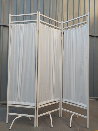 [0810173] BIOMBO IMPORTADO - PINTURA BLANCA - 3 CUERPOS