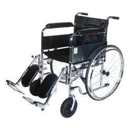 [0040019] SILLA DE RUEDAS ESTÁNDAR C/POSA DESMON. -LL/RAYO ARO/ACERO-LL.GRUESAS