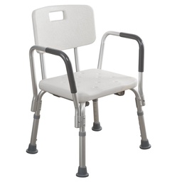 [0890004] SILLA DUCHA C/RESPALDO C/POSABRAZOS INCL. REGATÓN RPTO.